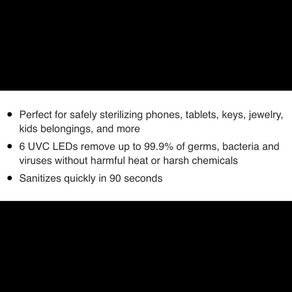 Brookstone UV Sanitizing Bag - Picture 4 of 4